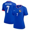 Original Fußballtrikot Frankreich Griezmann 7 Heimtrikot EURO 2024 Für Damen